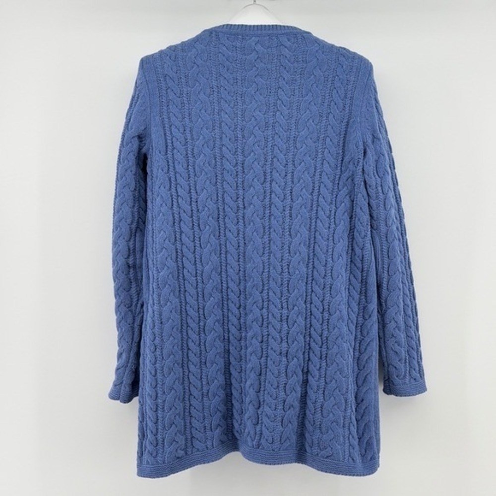 J. Jill Chenille Cable Knit Sweater Women Medium Long Sleeve Casual Soft - Picture 2 of 6